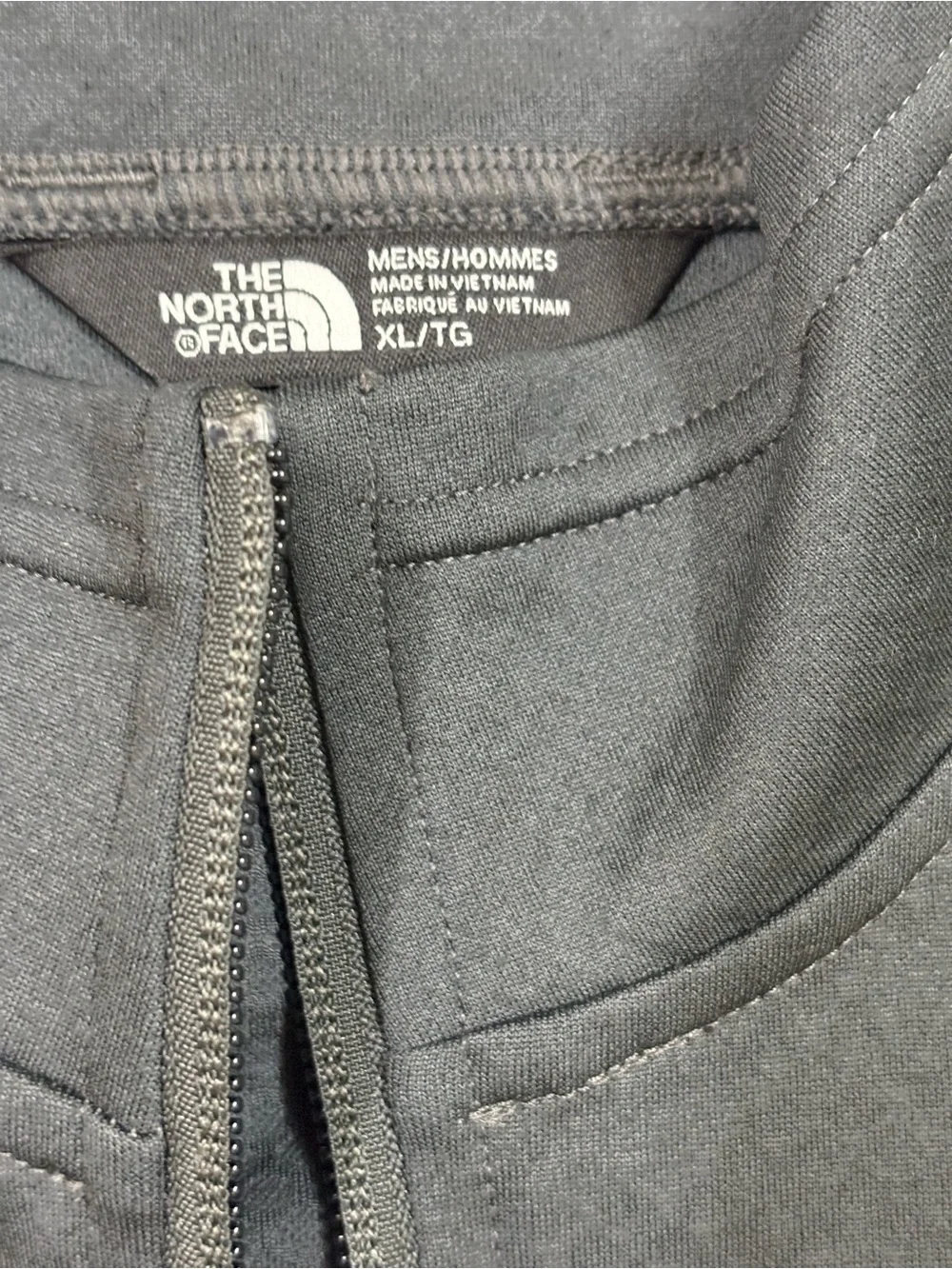 The North Face Black Half-Zip Performance Top with Gold Logo